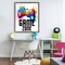 Stupell Industries Game Zone Splash Floating Frame, design by Kim Allen